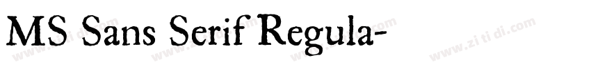 MS Sans Serif Regula字体转换